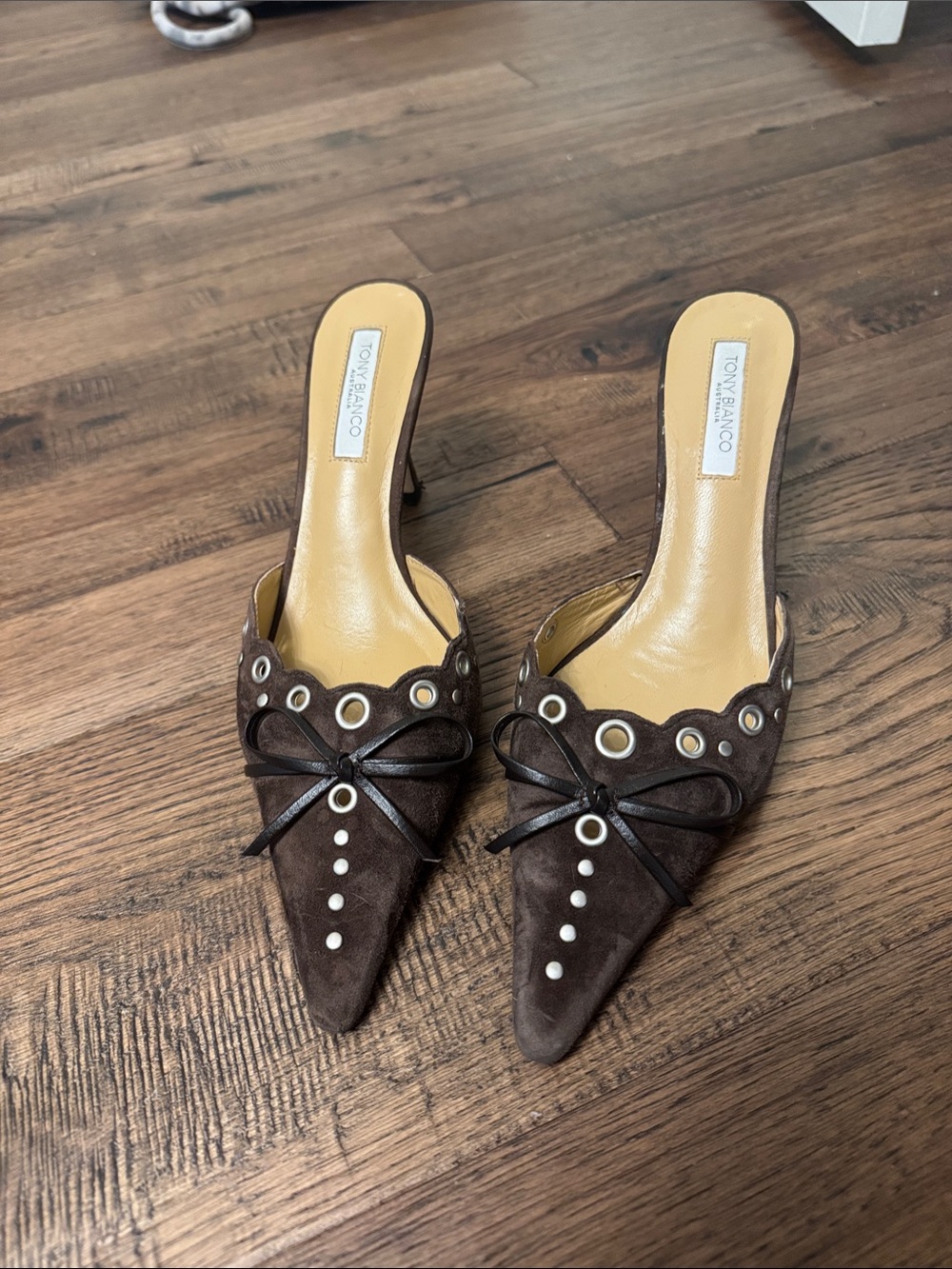 Tony Bianco Shae Mule - Dark Brown Suede